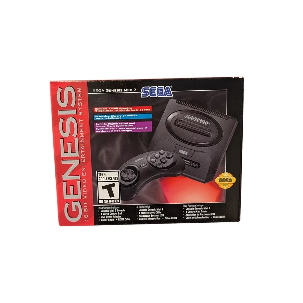 Sega Genesis Mini 2 Console 60 Games HDMI 16-Bit Retro System NEW NIB UNUSED